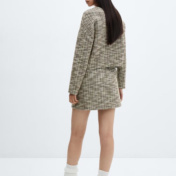 Mango Marbled Tweed Sweatshirt and Skirt 2-Piece Set/NWT/S - Picture 4 of 16